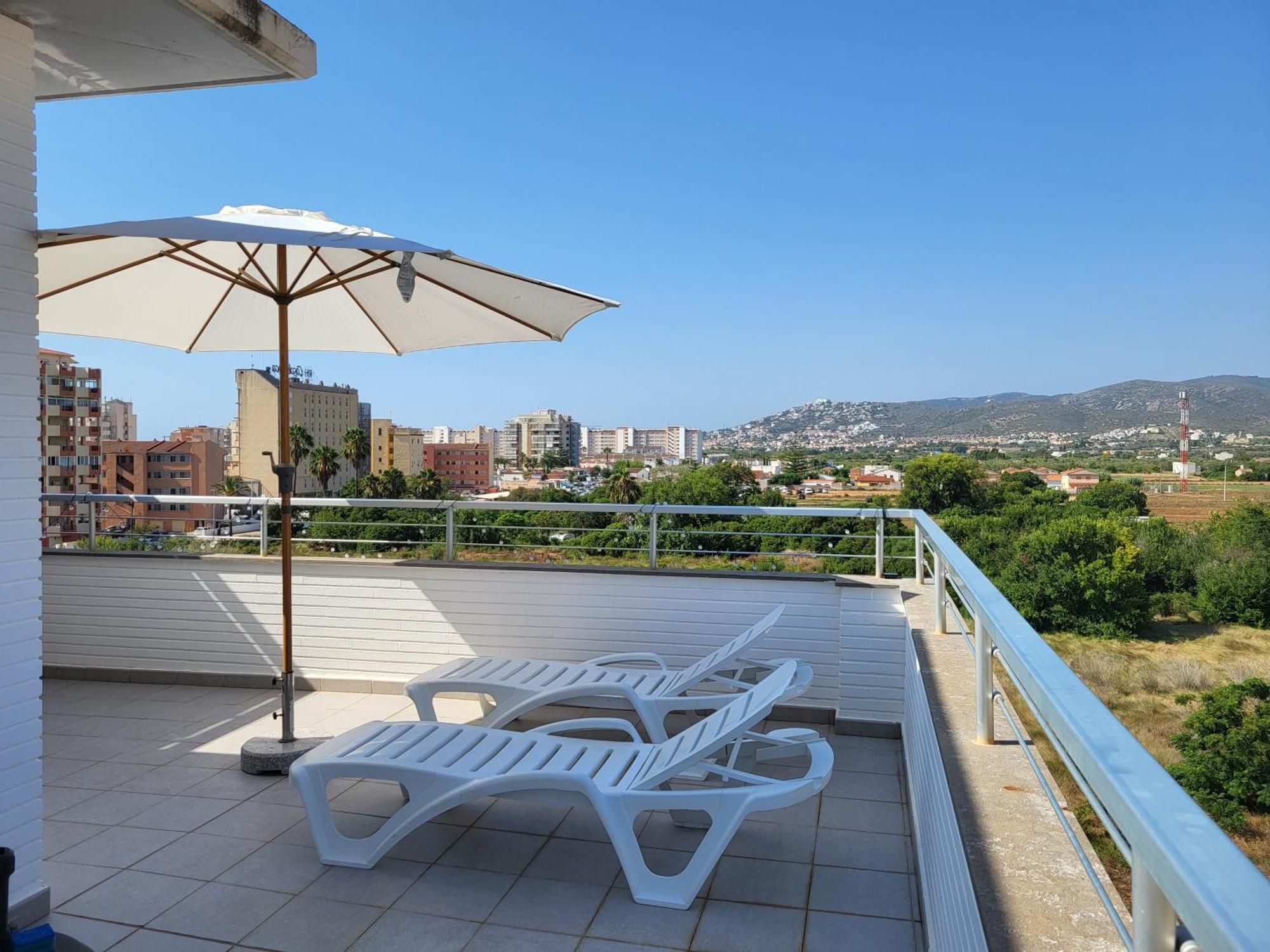 Atico Aqua Peniscola, 1ª Linea De Playa, Parking Y Piscina Apartman Kültér fotó